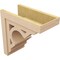 Ekena Millwork 12"W x 24"D x 24"H Classic Sheridan Rough Cedar Woodgrain TimberThane Corbel, Primed Tan CORUR12X24X24SHERCPR - alternate 4